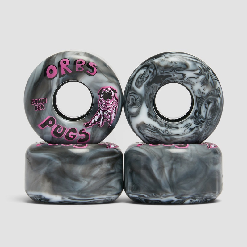 Welcome Orbs Pugs Swirls Conical 85A Wheels Black/White 54mm