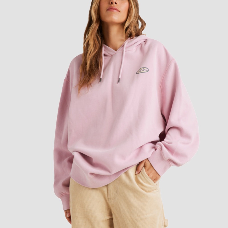 Billabong Beach Tour Pullover Hoodie Chalk Pink - Womens