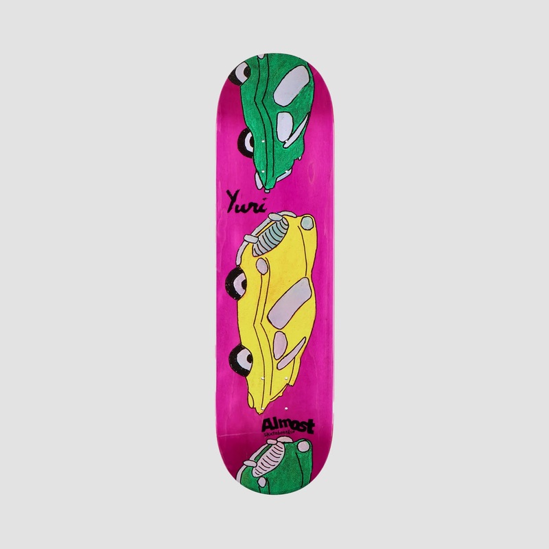 Almost Cars Impact Pro Light Skateboard Deck Yuri Facchini/Pink - 8.375"