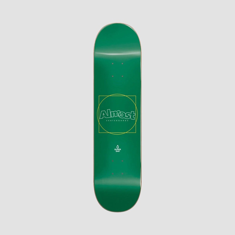 Almost Greener Super Sap R7 Skateboard Deck Green - 8.25"