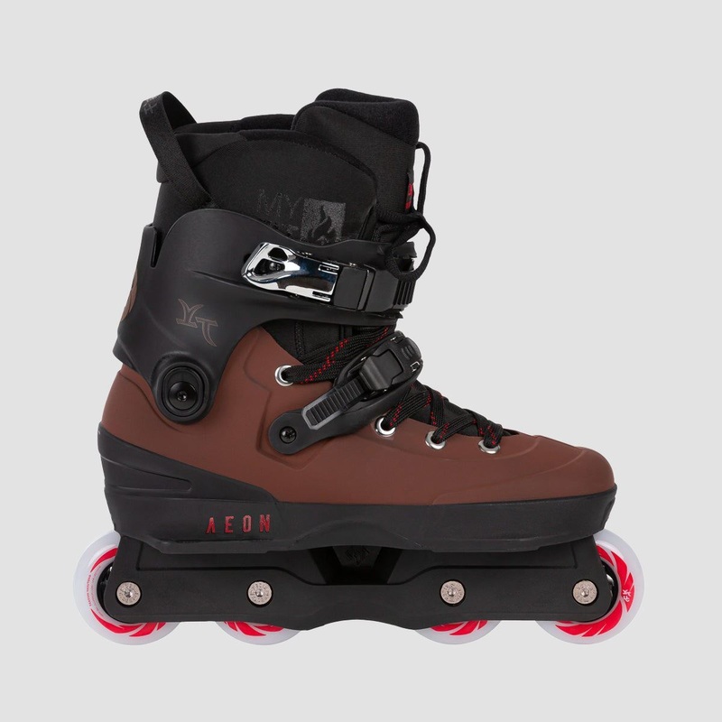 USD Aeon Takeshi Yasutoko Pro 68 Aggressive Inline Skates Black/Maroon