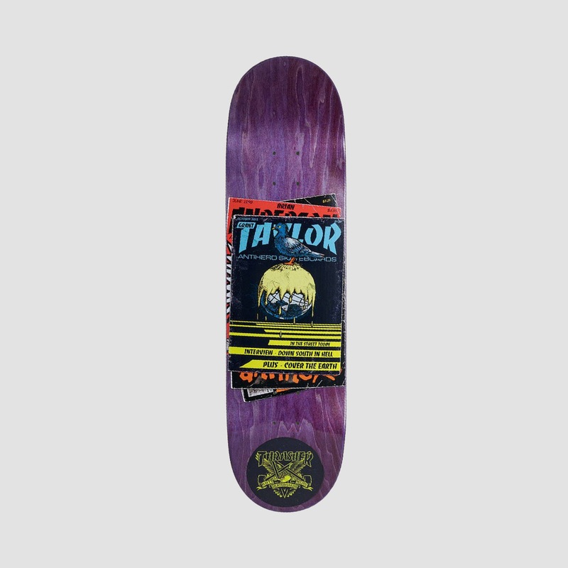 Antihero X Thrasher Collab Grant Taylor Skateboard Deck Various Stains - 8.38"