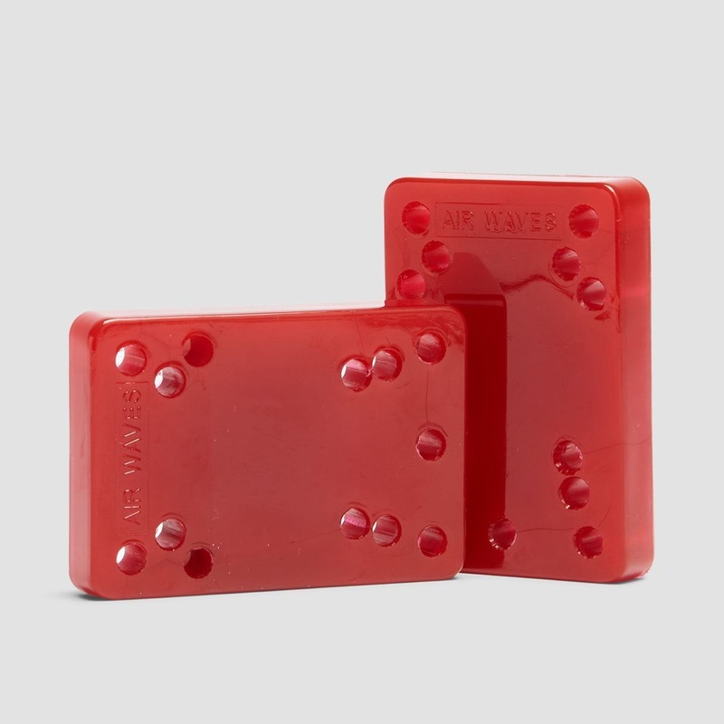 Air Waves Cheese Blocks 1/2" Heel Replacer x2 Red